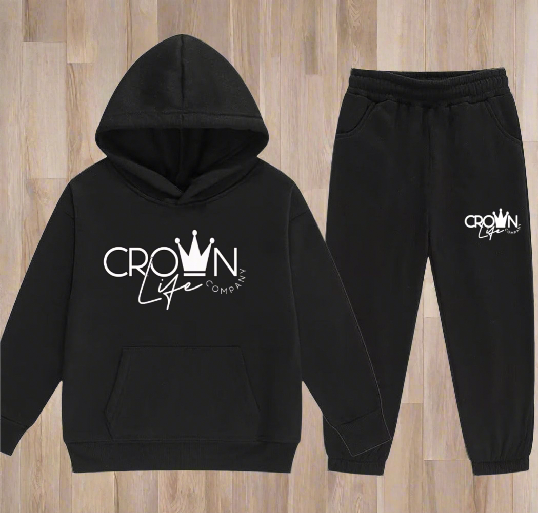 “Blessed” Classic Black Jogging Suit